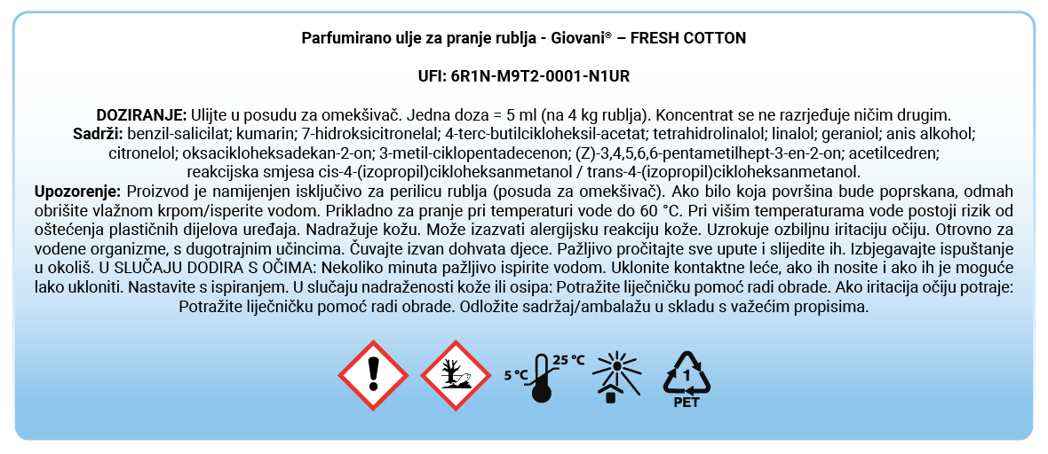 Pojedinosti Fresh Cotton