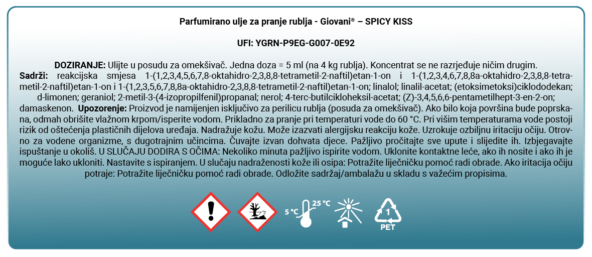 Pojedinosti Spicy Kiss