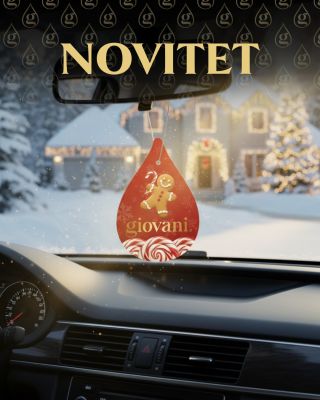🎄💕 Posebna NOVOST je tu! Mirisna oznaka od Giovani® pretvorit će svaku vožnju u malo slavlje! 🎅✨ S motivom medenjaka i...