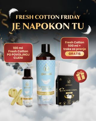 🩵 FRESH COTTON FRIDAY je tu! ☄️ Naš apsolutni BESTSELLER broj 1 u najvećoj akciji u povijesti. 🔥 Ovom akcijom želimo vam...