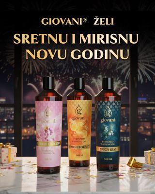 🎉 Sretan i mirisan Nova godina želi vam Giovani®! 🎆 Neka vaša 2026. godina bude puna radosti, nezaboravnih trenutaka i...